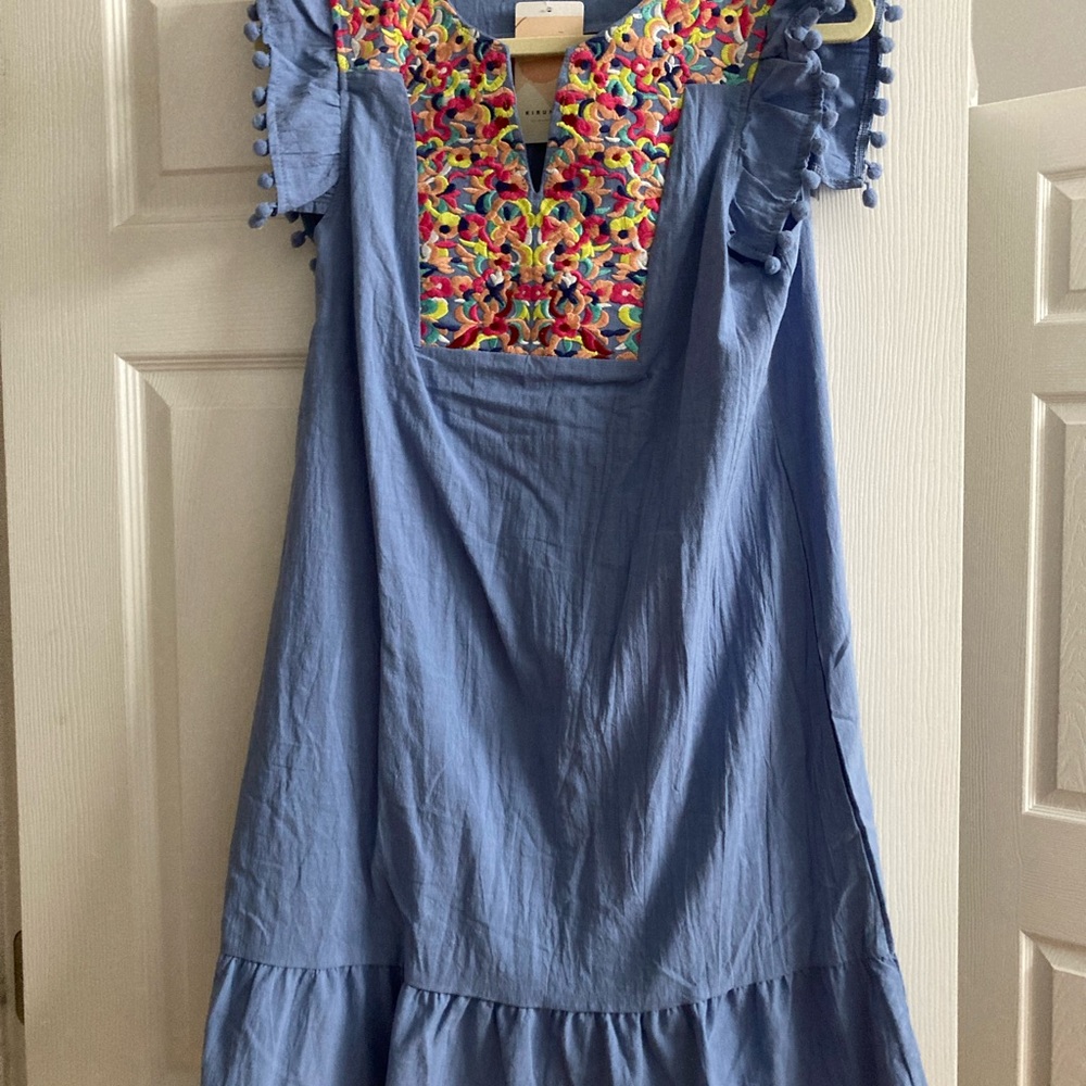 Blue light weight summer dress
